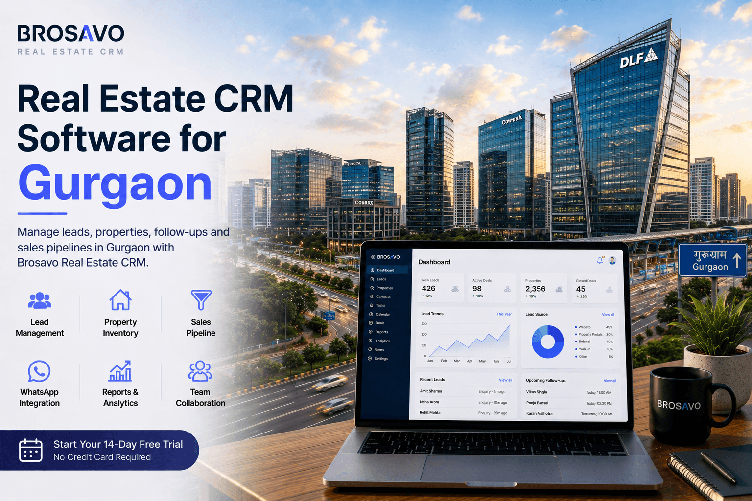 Real estate CRM software in Gurgaon, India